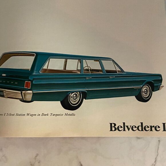 1966 Plymouth Barracuda Fury Belvedere Automobile Dealer Sales Brochure - Picture 5 of 6